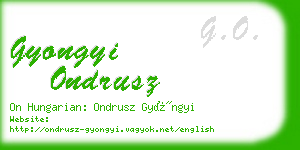 gyongyi ondrusz business card